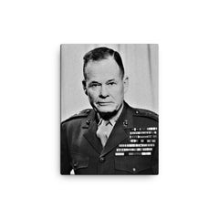 Chesty Puller canvas print on a plain backdrop in size 12"x16".