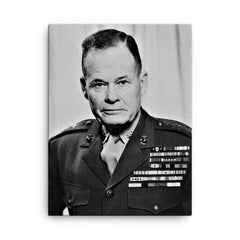 Chesty Puller canvas print on a plain backdrop in size 18"x24".