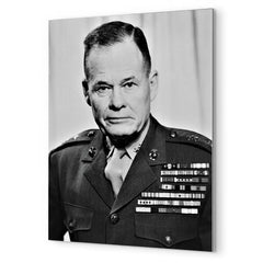 Chesty Puller metal print mockup