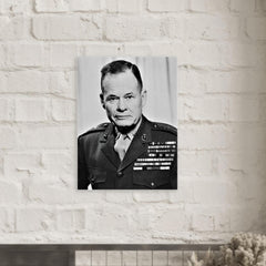 Chesty Puller metal print mockup