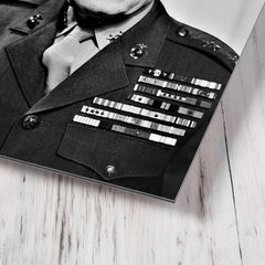 Chesty Puller metal print mockup