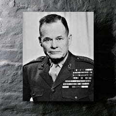 Chesty Puller metal print mockup