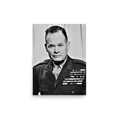 Chesty Puller poster on a plain backdrop in size 12"x16".