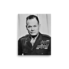 Chesty Puller poster on a plain backdrop in size 8"x10".