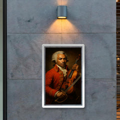 Chevalier de Saint Georges violin and saber portrait poster 2