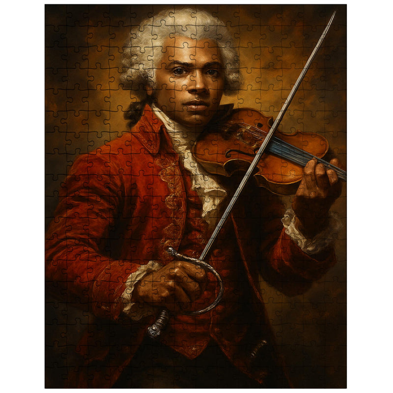 Chevalier de Saint Georges with violin and rapier jigsaw puzzle