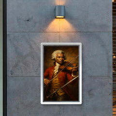 Chevalier de Saint Georges with violin and sword poster 2