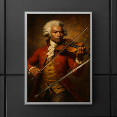 Chevalier de Saint Georges with violin and sword poster 5