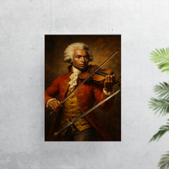 Chevalier de Saint Georges with violin and sword poster 7