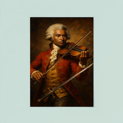 Chevalier de Saint Georges with violin and sword poster 8