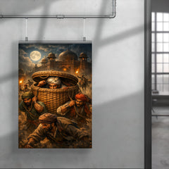 Chhatrapati Shivaji escaping Agra in baskets poster 4