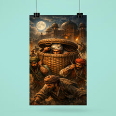 Chhatrapati Shivaji escaping Agra in baskets poster 6