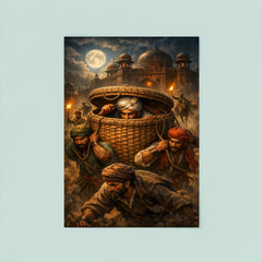 Chhatrapati Shivaji escaping Agra in baskets poster 8