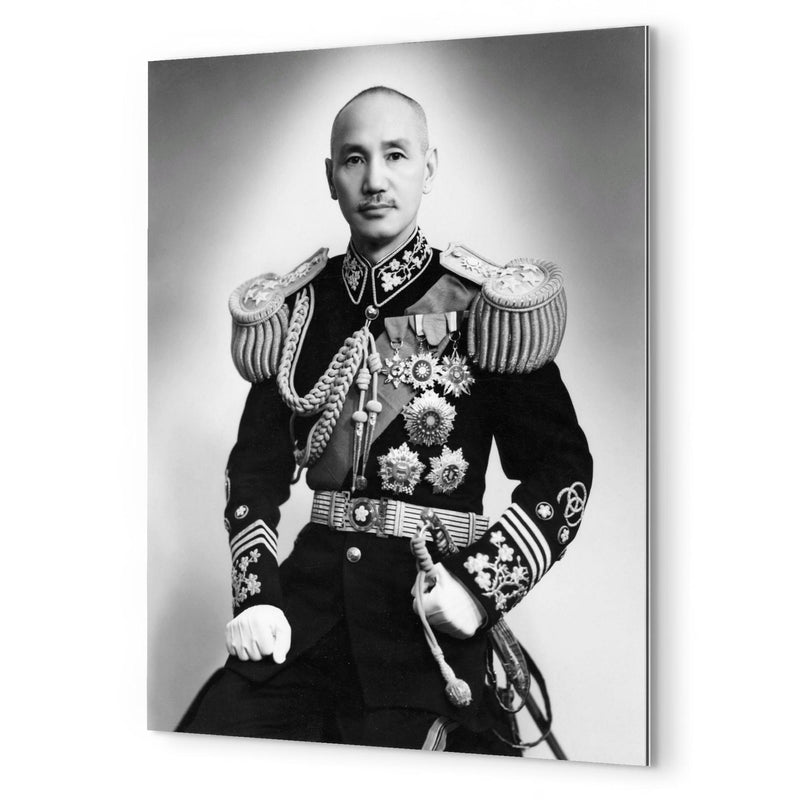 Chiang Kai-shek metal print mockup