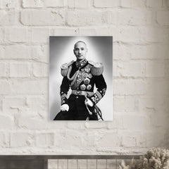 Chiang Kai-shek metal print mockup