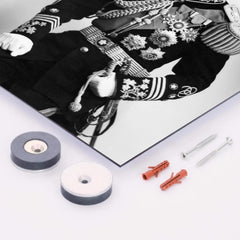 Chiang Kai-shek metal print mockup