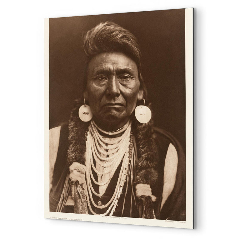 Chief Joseph metal print mockup