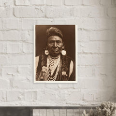 Chief Joseph metal print mockup