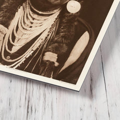 Chief Joseph metal print mockup