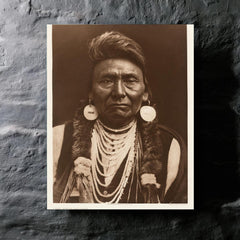 Chief Joseph metal print mockup