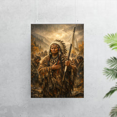 Chief Joseph surrender speech in autumn rain poster 7