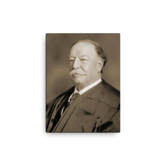 Chief Justice William Howard Taft canvas print on a plain backdrop in size 12"x16".