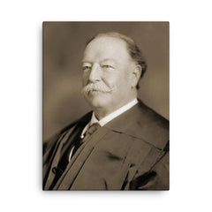 Chief Justice William Howard Taft canvas print on a plain backdrop in size 18"x24".