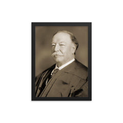 Chief Justice William Howard Taft framed print on a plain backdrop in size 12"x16".