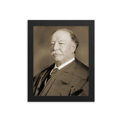 Chief Justice William Howard Taft framed print on a plain backdrop in size 8"x10".