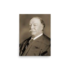 Chief Justice William Howard Taft poster on a plain backdrop in size 12"x16".