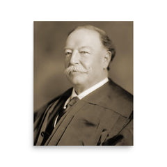 Chief Justice William Howard Taft poster on a plain backdrop in size 16"x20".