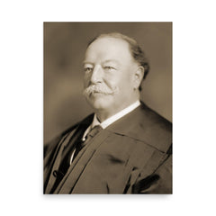 Chief Justice William Howard Taft poster on a plain backdrop in size 18"x24".