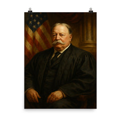 Chief Justice William Howard Taft poster on a plain backdrop in size 8"x10".