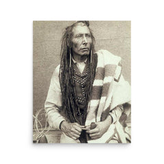 Chief Poundmaker poster on a plain backdrop in size 16"x20".