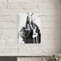 Chief Quanah Parker metal print mockup