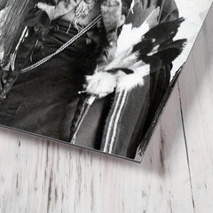 Chief Quanah Parker metal print mockup