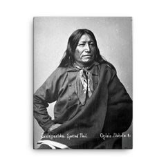 Chief Spotted Tail canvas print on a plain backdrop in size 18"x24".