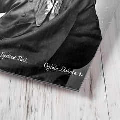 Chief Spotted Tail metal print mockup