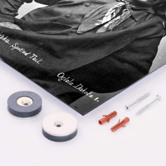 Chief Spotted Tail metal print mockup