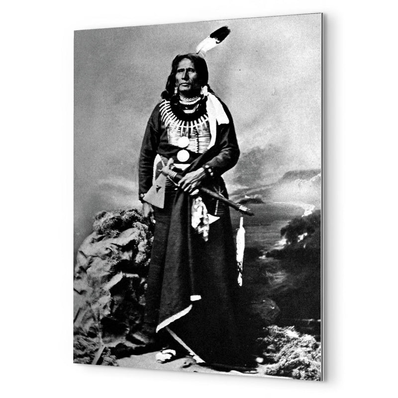 Chief Standing Bear metal print mockup
