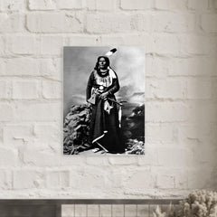 Chief Standing Bear metal print mockup