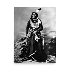 Chief Standing Bear poster on a plain backdrop in size 18"x24".