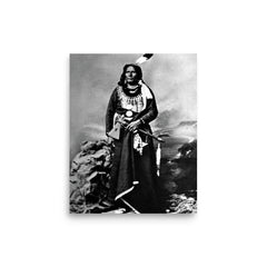 Chief Standing Bear poster on a plain backdrop in size 8"x10".