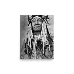 Chief Two Moons poster on a plain backdrop in size 12"x16".