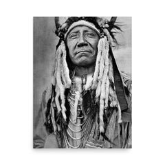 Chief Two Moons poster on a plain backdrop in size 18"x24".