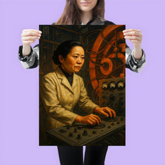 Chien Shiung Wu at cyclotron controls poster 3