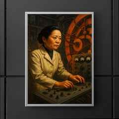Chien Shiung Wu at cyclotron controls poster 5