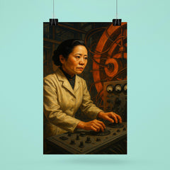 Chien Shiung Wu at cyclotron controls poster 6