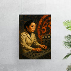 Chien Shiung Wu at cyclotron controls poster 7