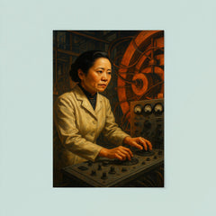 Chien Shiung Wu at cyclotron controls poster 8